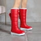 thumbnail image 5 of Botas de mujer de estilo universitario de invierno Botas de nieve Botas de algodón Botas altas con plataforma de diamantes de imitación con lazo Wmkox8yii  ghj2146, 5 of 9