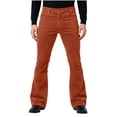 thumbnail image 2 of Ceisia Men's Trendy Solid Color Gift Fleece Button Wide Leg Flare Pants with Daily Pockets, 2 of 9
