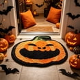 thumbnail image 2 of Deeceymbur Halloween Bath Mat Fall Thanksgiving Seasonal Pumpkin Web Vintage Truck Absorbent Non Slide Floor Rug, 2 of 6