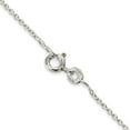 thumbnail image 4 of Sterling Silver Rhodium-Plated 1mm Cable Chain With 2In Ext. (18 X 1) Made In India qcl030rh-18, 4 of 5