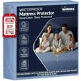 thumbnail image 1 of Beddora Waterproof Mattress Protector with Quilted Top – King – Soft & Breathable – Sky Blue, 1 of 9