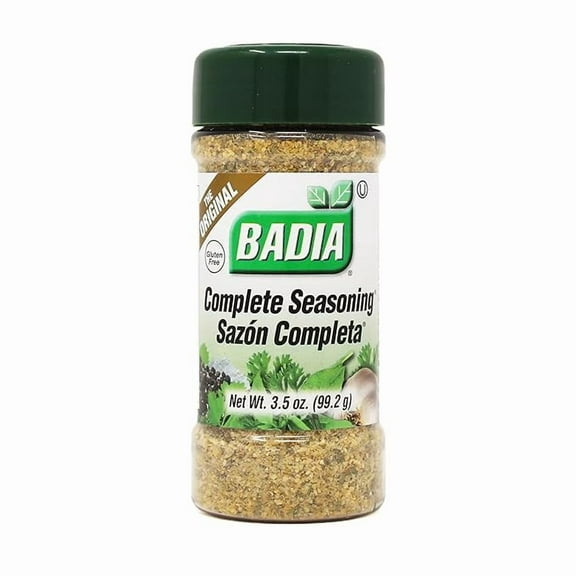 Badia Complete Seasoning, 3.5 oz - All-Purpose Spice Blend of Garlic, Onion, Salt, Pepper, Herbs & Spices - Savory Signature Blend