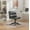 Gray#18, variant on Office Chairs Bizerte Adjustable Swivel Criss-Cross Chair, Wide Seat/ Office Chair /Vanity Chair, Gray,Mesh Office Chairs
