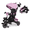 Pink, variant on LINLUX 8 in 1 Kids Tricycle, Folding Toddler Trike with Push Handle, Tricycle for Kids, Pink