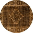thumbnail image 1 of Ahgly Company Indoor Round Persian Orange Bohemian Area Rugs, 8' Round, 1 of 4