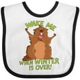 thumbnail image 3 of Inktastic Groundhog Day Wake Me when Winter is over Boys or Girls Baby Bib, 3 of 4
