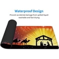 thumbnail image 4 of Large Mouse Pad,Christmas Nativity Scene Large XL Desk Mat Extended Waterproof Mouse Mat with Stitched Edges and Non-Slip Base for Office Gaming Home 31.5 X 11.8 Inch, 4 of 6