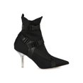 thumbnail image 2 of Women Buckle Straps Neoprene Pointy Toe Booties 18774, 2 of 6