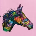 thumbnail image 2 of Colorful Neon Horse | Dean Russo Art Animal Lover Mens Long Sleeve Shirt, Light Pink, X-Large, 2 of 6