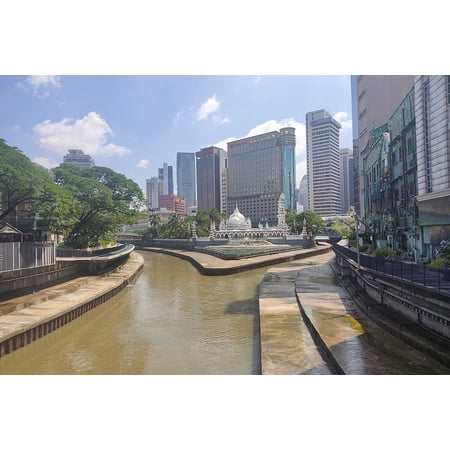24x36 gallery poster, Jamek Mosque at the confluence of the Gombak left and Klang right rivers