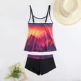 thumbnail image 4 of Haivin Tankini Swimsuit for Woman, Printed Halter with Wide Straps, Quick-Dry for Beach and Pool, 4 of 6
