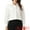 White, variant on DARING DIVA Women's Embroidery Collared Work Blouses Tops XS White