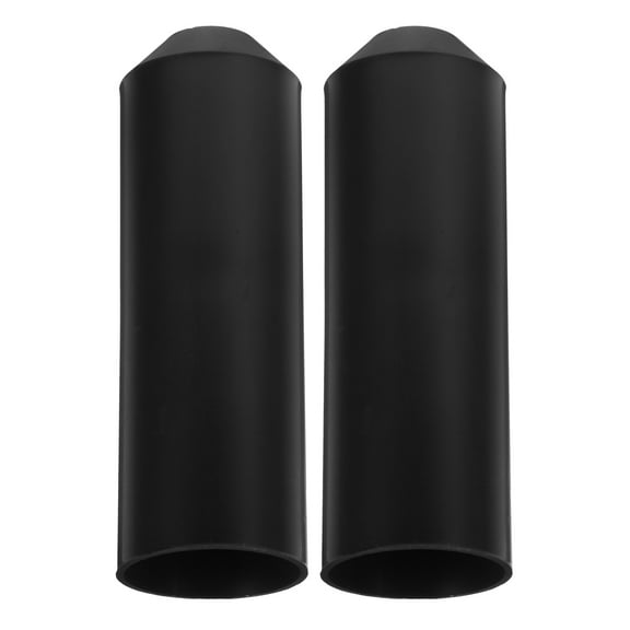 TABLZONE Heat Shrink End Cap Black Polyethylene Cable Protector 2 Pieces Insulation Sleeves