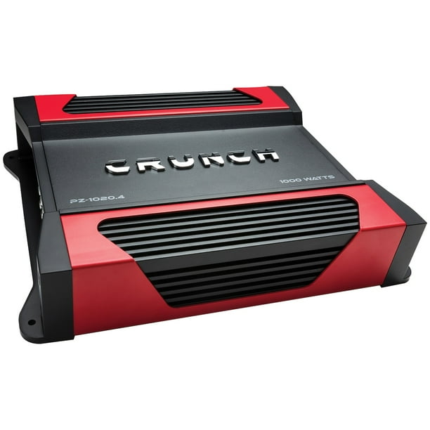 Crunch® Pz1020.4 zone 1,000watt 4channel Class Ab Amp