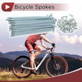 thumbnail image 2 of Unique Bargains 36 Set 13G Bicycle Spokes 13G Bike Wheel Spokes Galvanized Carbon Steel Silver Tone-107mm, 2 of 7