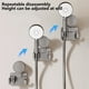 thumbnail image 5 of Soporte de ducha con ventosa para baño de mascotas y niños, soporte de brazo de ducha desmontable, soporte de rociador de ángulo ajustable, soporte de ducha de aluminio, 5 of 9