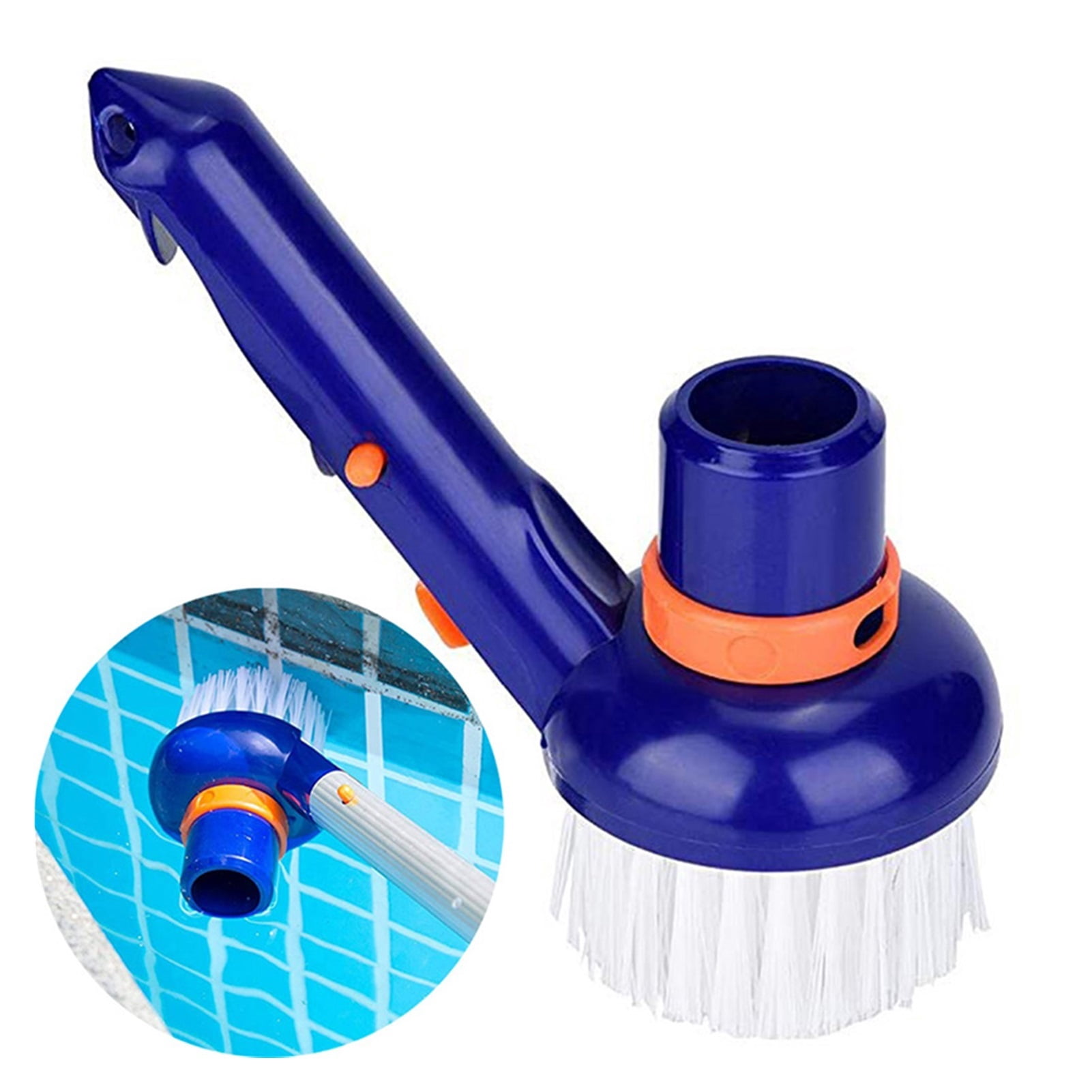 Practical Swimming Pool Brush Small Suction Head Brush Vacuum Cleaner Multifunctional Cleaning Accessories ,Great Suction Power