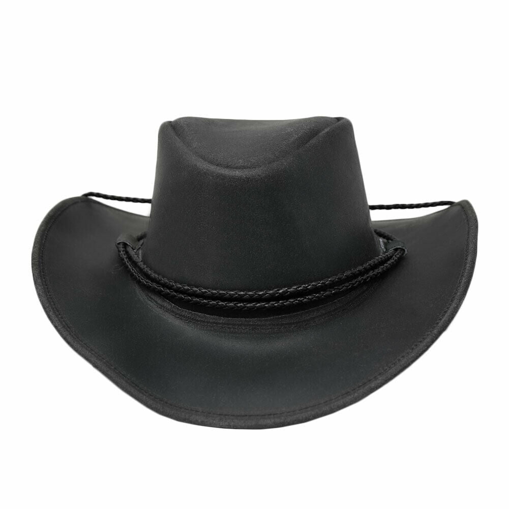 Bullhide Hilltop Leather Cowboy Black 