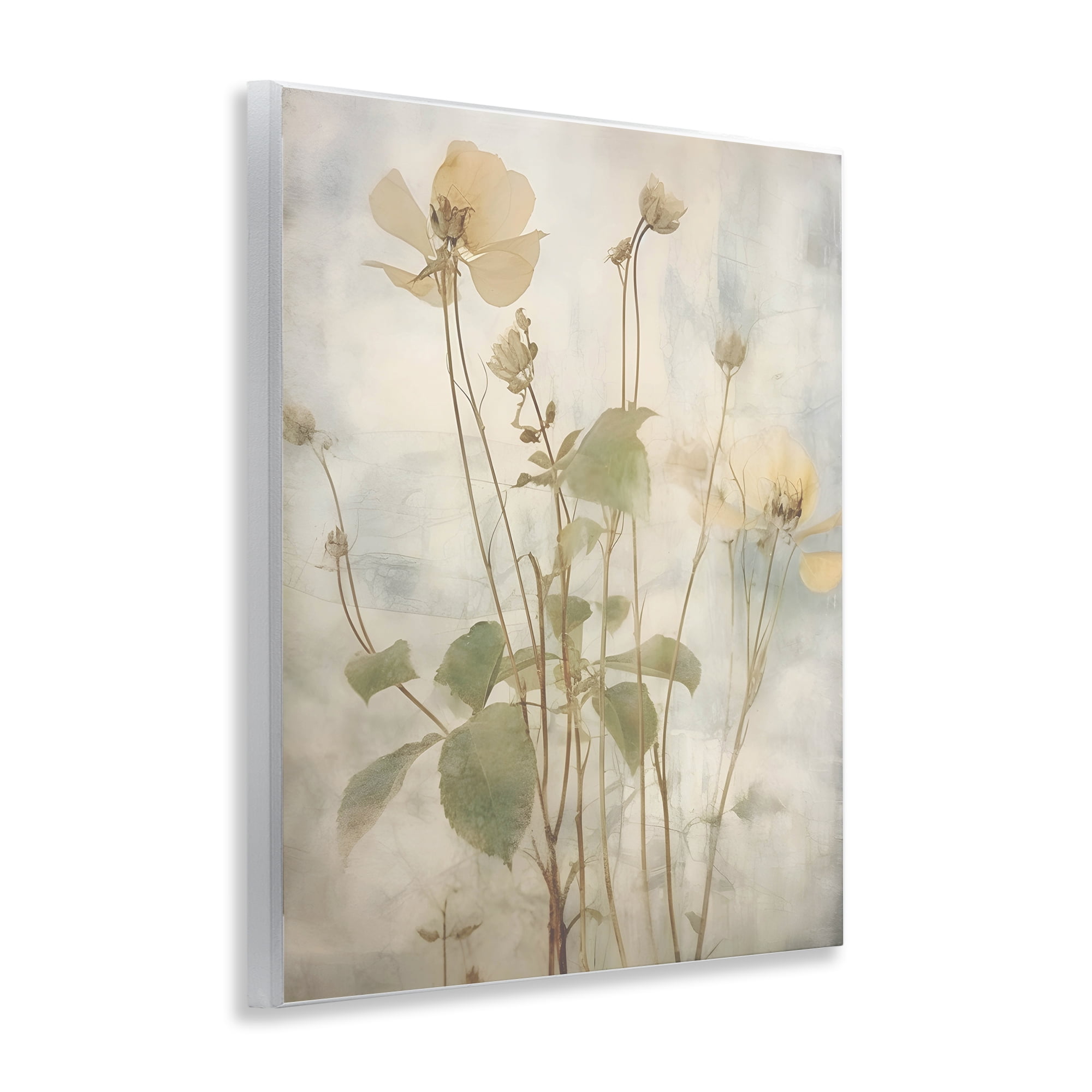 Stupell Industries Soft Botanicals Pattern Plants & Flowers Painting Unframed Art Print Wall Art, 11 x 14