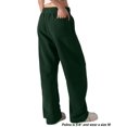 thumbnail image 3 of Pantalones deportivos FAIABLE de pernera ancha con corte en forma de barril, unisex, color verde oscuro, 3 of 6