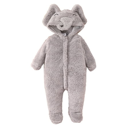 

Meihuid Halloween Baby Clothes Long Sleeve Hooded Animal Cosplay Jumpsuit