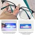 thumbnail image 2 of Classic Office Men Women Eye Protection Blue Ray Blocking Metal Frame Eyewear Square Eyeglasses Anti-Blue Light Glasses Computer Goggles BLACK GOLD, 2 of 7