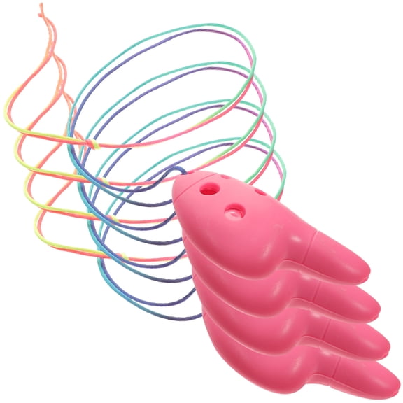 FENGGUIQU 4-Piece Portable 6-Hole Plastic Ocarina Music Instrument Set for Beginners in