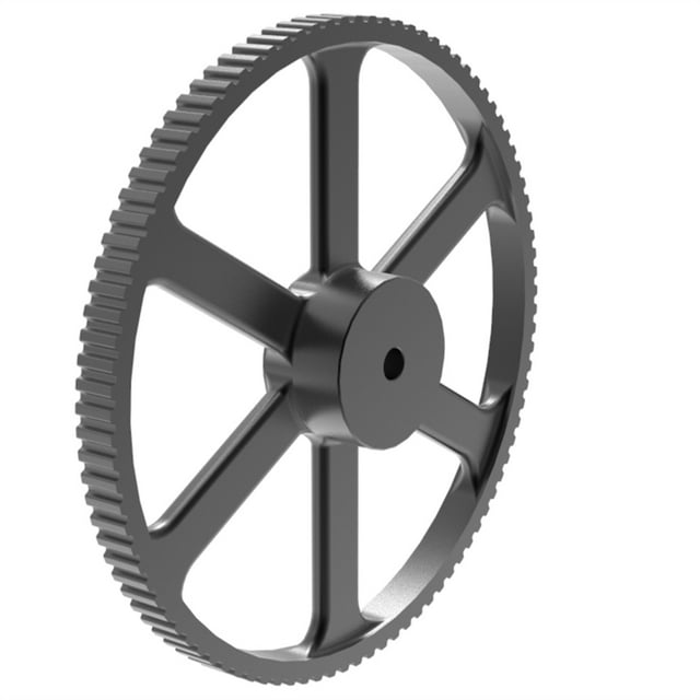CPT HTD8M 112 Tooth Timing Pulley, Cast Iron Material, 8mm Pitch, Plain Bore For 20 Mm Wide Belts, 112-8M-20 ,Easy Installation