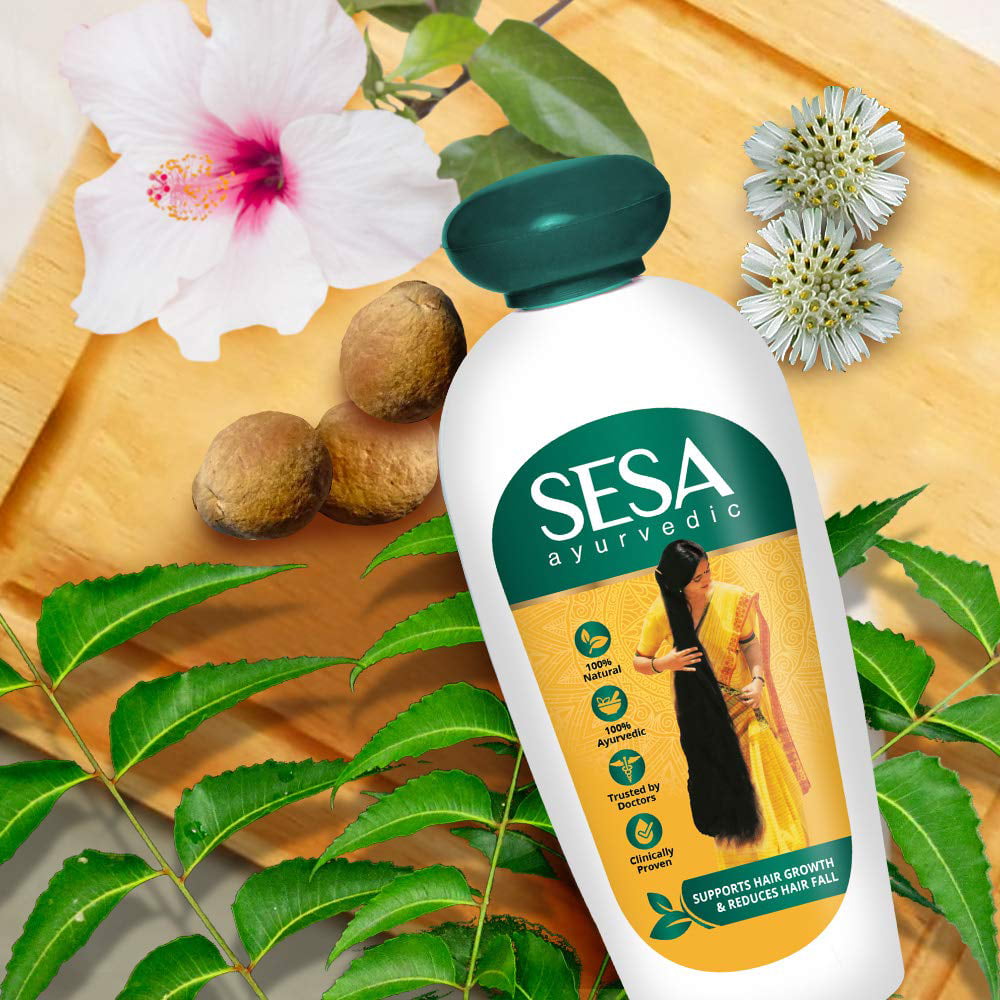 SESA Ayurvedic Coconut Hair Growth Oil,  fl oz 