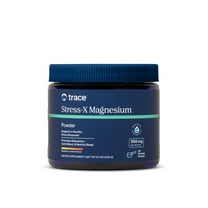 Trace Minerals Stress-X Magnesium - Magnesium Drink Mix for Stress Support - Muscle & Sleep Support Formula - Highly-Absorbable Powder - Raspberry Lemon - 8.1 oz (50 Servings)