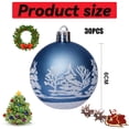 thumbnail image 2 of Bola de Navidad de 6 cm/2,36 pulgadas, 30 piezas de adornos para árboles de Navidad, decoraciones para árboles de Navidad de plástico inastillable, adornos de bolas de Navidad, colgantes para colgar,, 2 of 5
