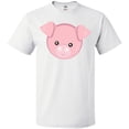 thumbnail image 3 of Inktastic Cute Pig, Little Pig, Pig Head, Pink Pig T-Shirt, 3 of 5