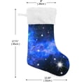 thumbnail image 2 of Coolnut 17.7 Inch Christmas Stockings, 2 PCS Blue Galaxy Presonalized Large Stocking Sock for Family Holiday Xmas Party Decorations, 2 of 7