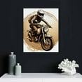 thumbnail image 4 of PIKWEEK Vintage Motorcycle Canvas Wall Art - Historic Retro Vehicle Pictures for Men Boys Bedroom Wall Decor Modern Motorcross Canvas Print Artwork Home Office Wall Decoration, 4 of 4