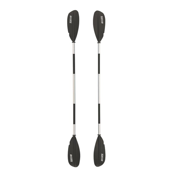 Bestway Hydro Force 91” Adjustable Aluminum Locking Kayak Paddle and Grip, Black
