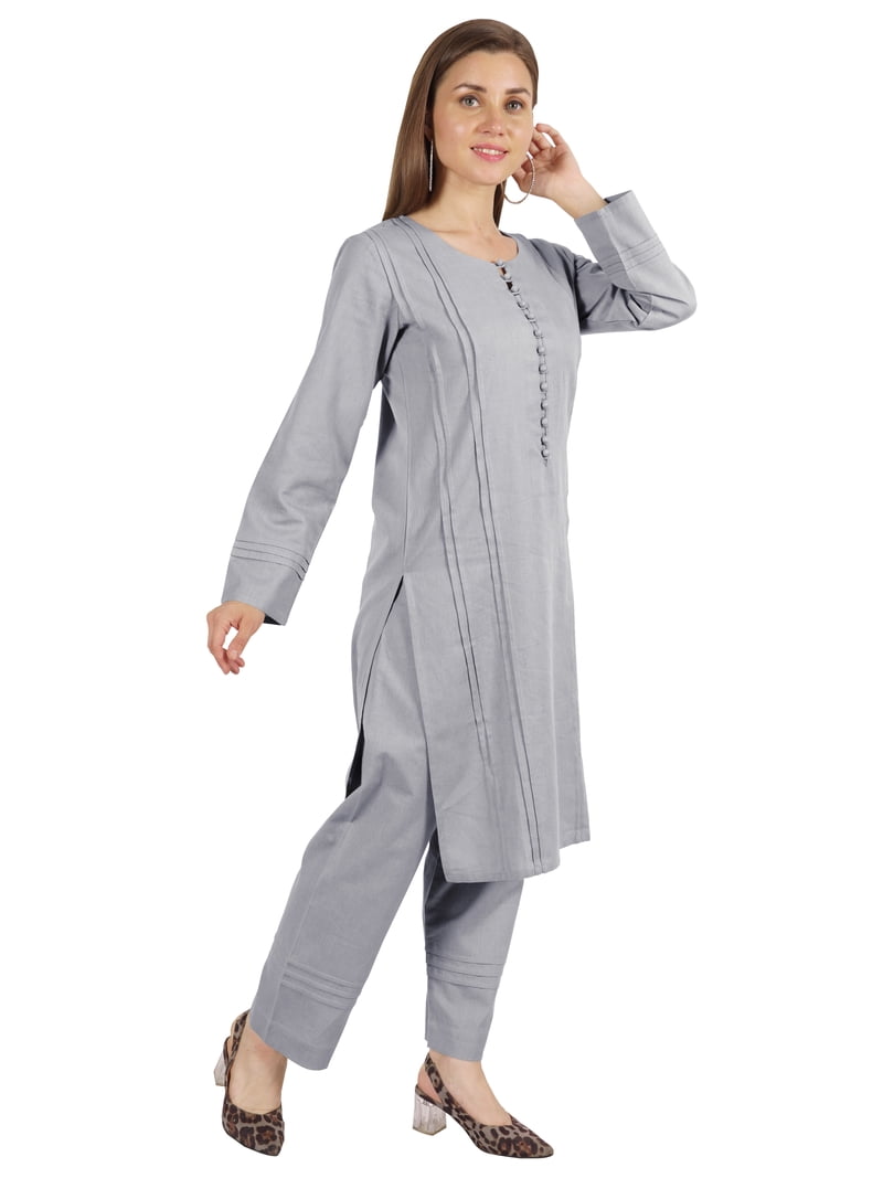 Moomaya Solid Kurta Pajama Set For Women Ethnic Set Full Moomaya Solid Kurta Pajama Set For Women Ethnic Set Full