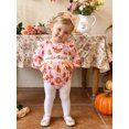 thumbnail image 5 of Cjfdfy Newborn Baby Girl Thanksgiving Fall Outfits Sweetie Pie Embroidery Long Sleeve Bubble Romper With Bow Headband Infant Cute My First Thanksgiving Fall Winter Outfit, 5 of 9