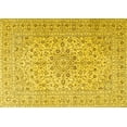 thumbnail image 1 of Ahgly Company Machine Washable Indoor Rectangle Persian Yellow Traditional Area Rugs, 8' x 10', 1 of 4