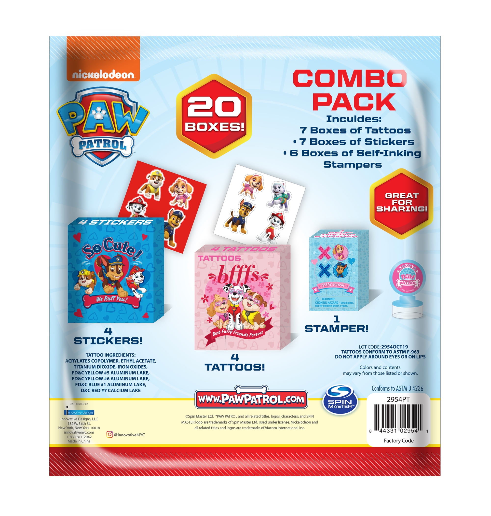 Paw Patrol Valentine Pancake Mix & Batter Pen Kit