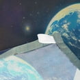 thumbnail image 3 of Yayeee Tapestry Wall Hanging for Bedroom 60" x 40" Living Room Home Wall Art Decor, Blue Planet, 3 of 7