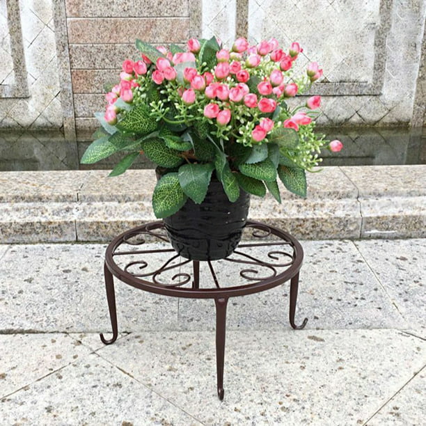 Gardening Single Layer Wrought Iron, Outdoor Flower Stands Suppliers
