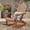 Dark Brown-Style2, variant on Eyisean 29" Wooden Outdoor Adirondack Rocking Chair, Durable Patio Lounge Chair with Weather Resistant, Classic Acacia Wood Chaise with Slatted Design & Sloped Back, Compact Folding for Backyard