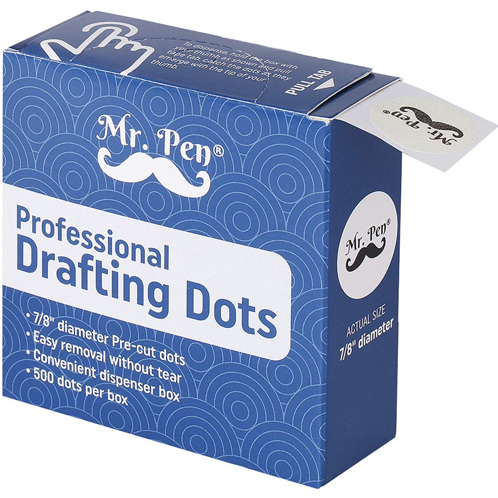 Mr. Pen Professional Drafting Tape, 500 Pieces Drafting Dots, Art Tape