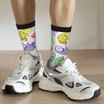 thumbnail image 6 of KLL Cute Chameleons Print Cool Socks Men's Women's Crew Socks Funny Crazy Novelty Stockings, 6 of 6
