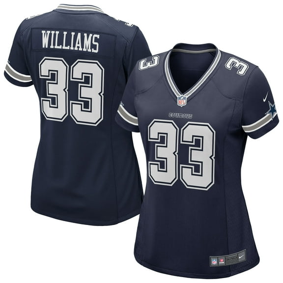 Women's Nike Javonte Williams Navy Dallas Cowboys Team Game Jersey