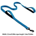 thumbnail image 4 of Pet Leash Outdoor Pet Walking rope pet reflective walking Training Double Sided Reflective Rope Strap Belt with Metal Buckle Clip, Dark Blue, 4 of 7
