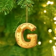 thumbnail image 4 of Golden 26 Alphabet Christmas 2D Acrylic Ornaments - 1pc 3.1in(8cm) Cute Backpack & Car Pendant Decor, Festive Holiday Letter Hanging Accessories for Christmas Tree Home Decoration, G, 4 of 7