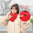 thumbnail image 2 of GRNSHTS Heated Scarf, Winter Warm Three-speed Adjustable Heating Scarf USB Heated Scarfs for Men Women (Red), 2 of 7