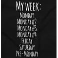 thumbnail image 2 of Week Monday Friday Saturday Routine Womens Slim Fit Graphic Tee Brisco Brands M, 2 of 5