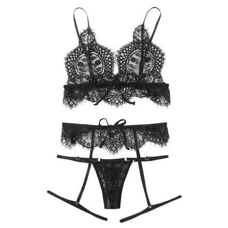 

Women French Maid Lingerie Set V Ausschnitt Halfter Spitze Damen Reizwäsche Hollow Out Cutout Wasit Leotard Teddy Lingerie Sexy Satin Teddy One Piece Babydoll